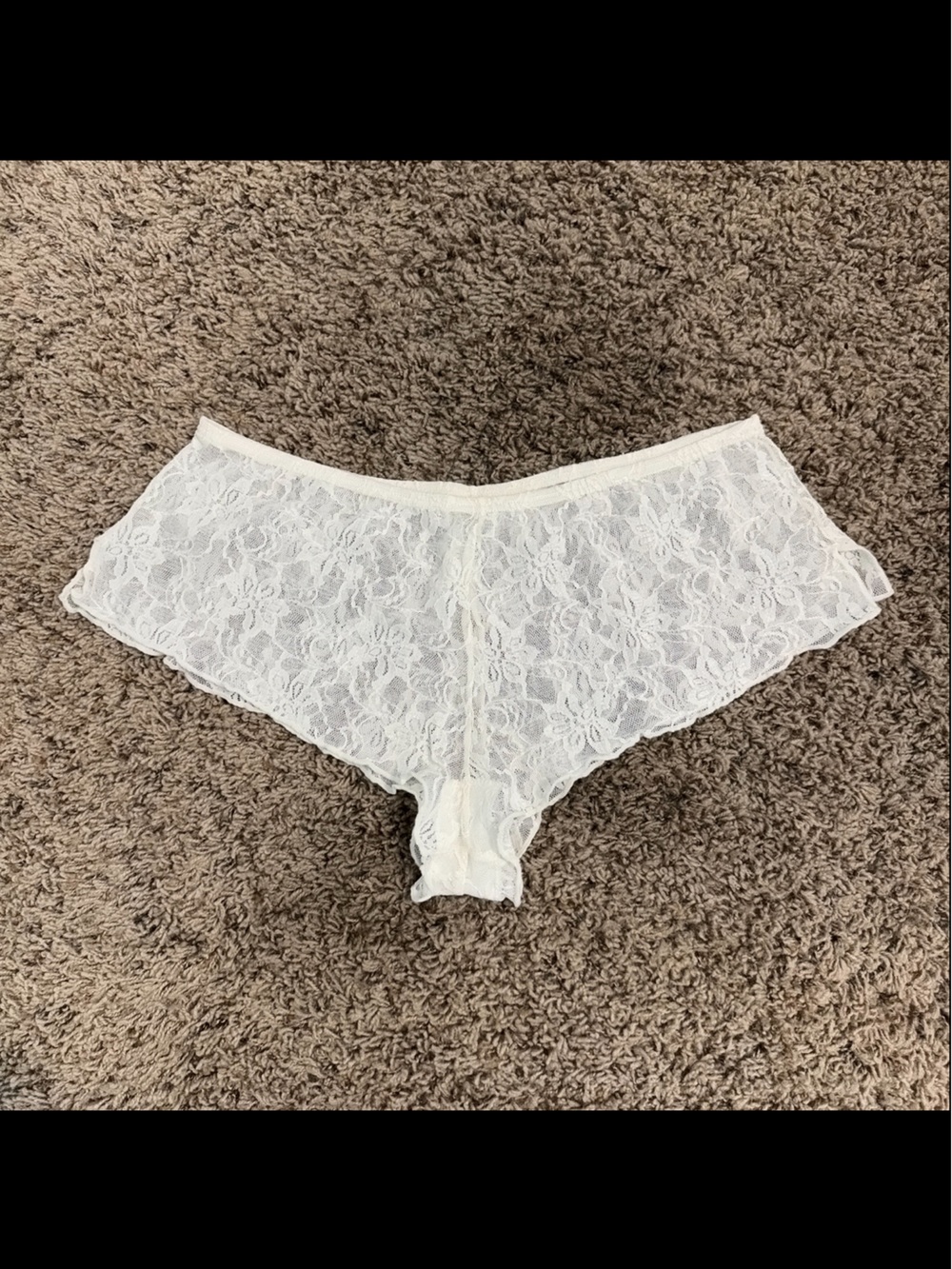 Y2K White Lace Panty